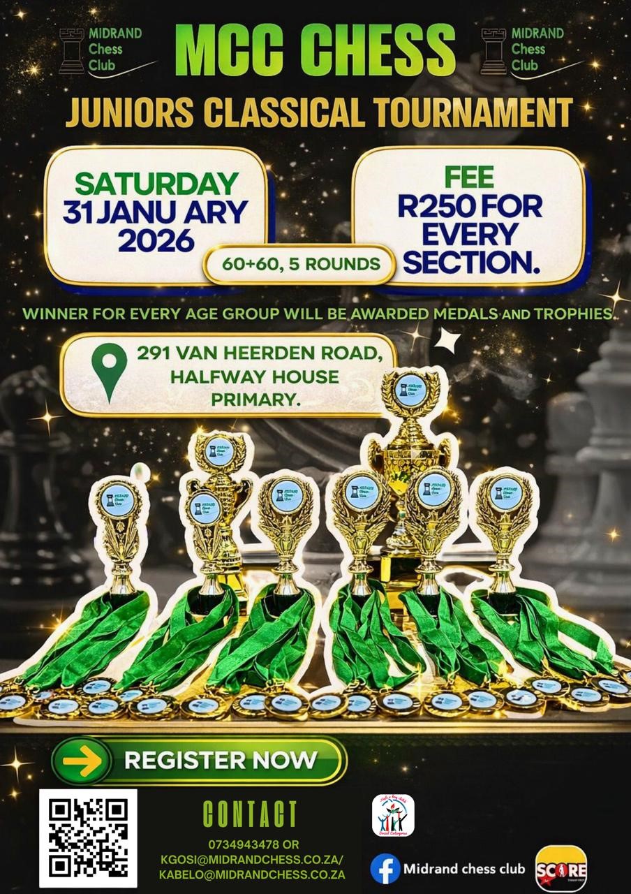 MCC CHESS JUNIOR CLASSICAL TOURNAMENT MCC CHESS JUNIOR CLASSICAL TOURNAMENT